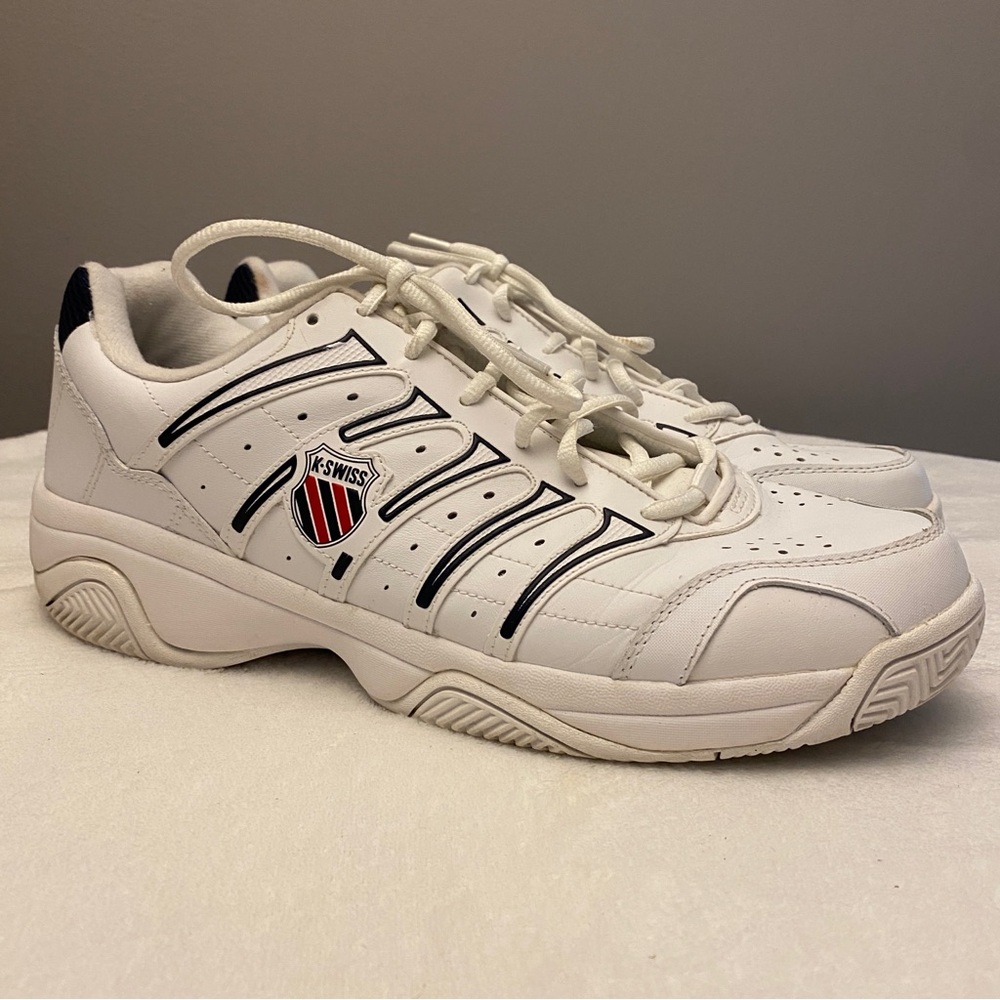 KSwiss Men’s 11 Grancourt 02648130 Low White Shoe